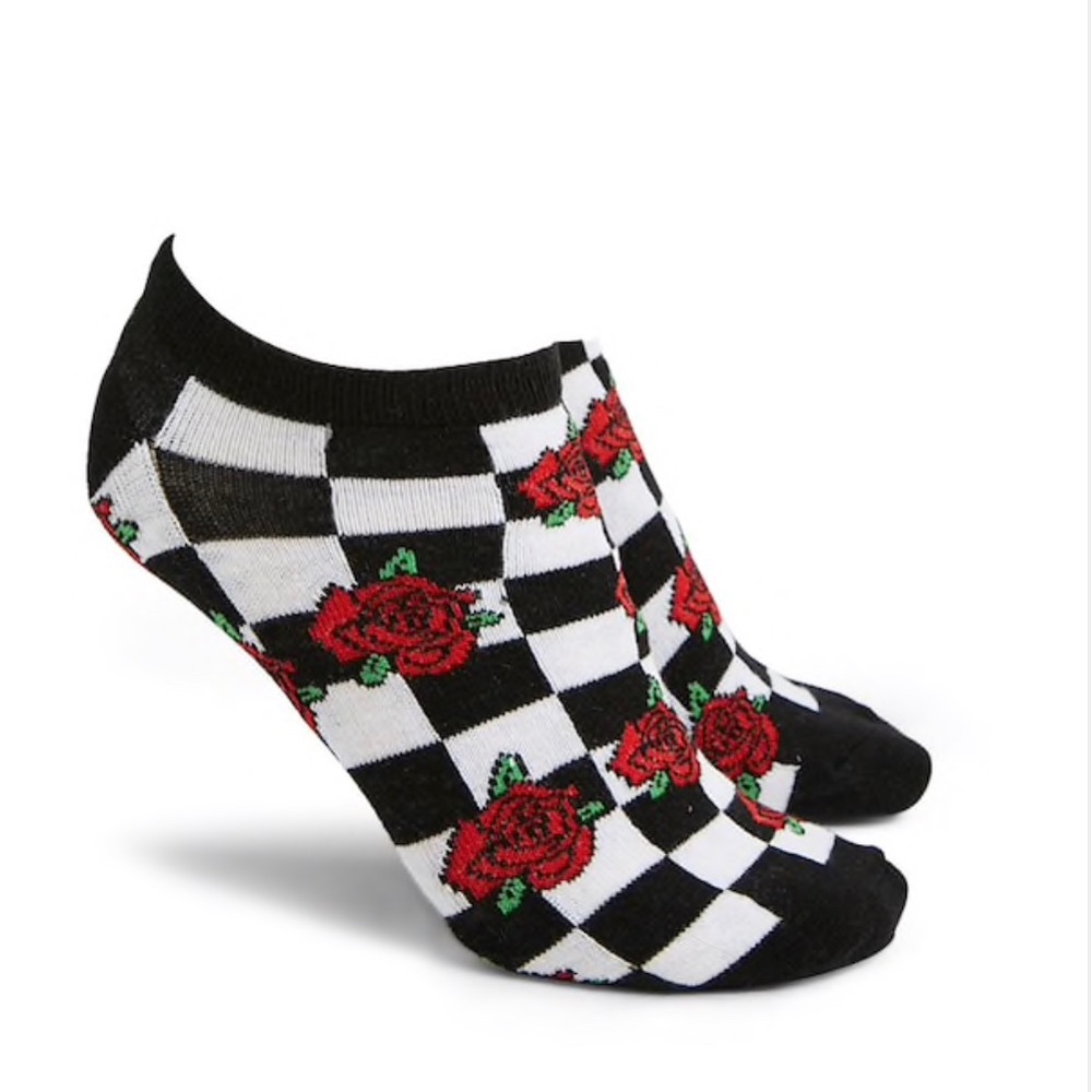 ❣️3/$15❣️ Floral Checkered Printed Ankle Socks